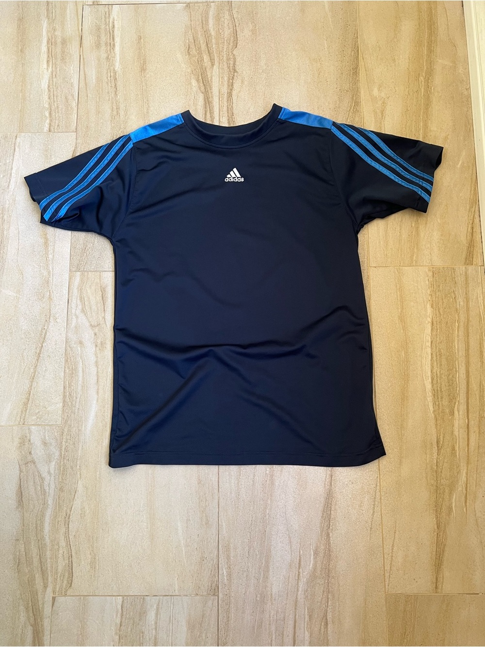 adidas Black and Blue Athletic Jersey